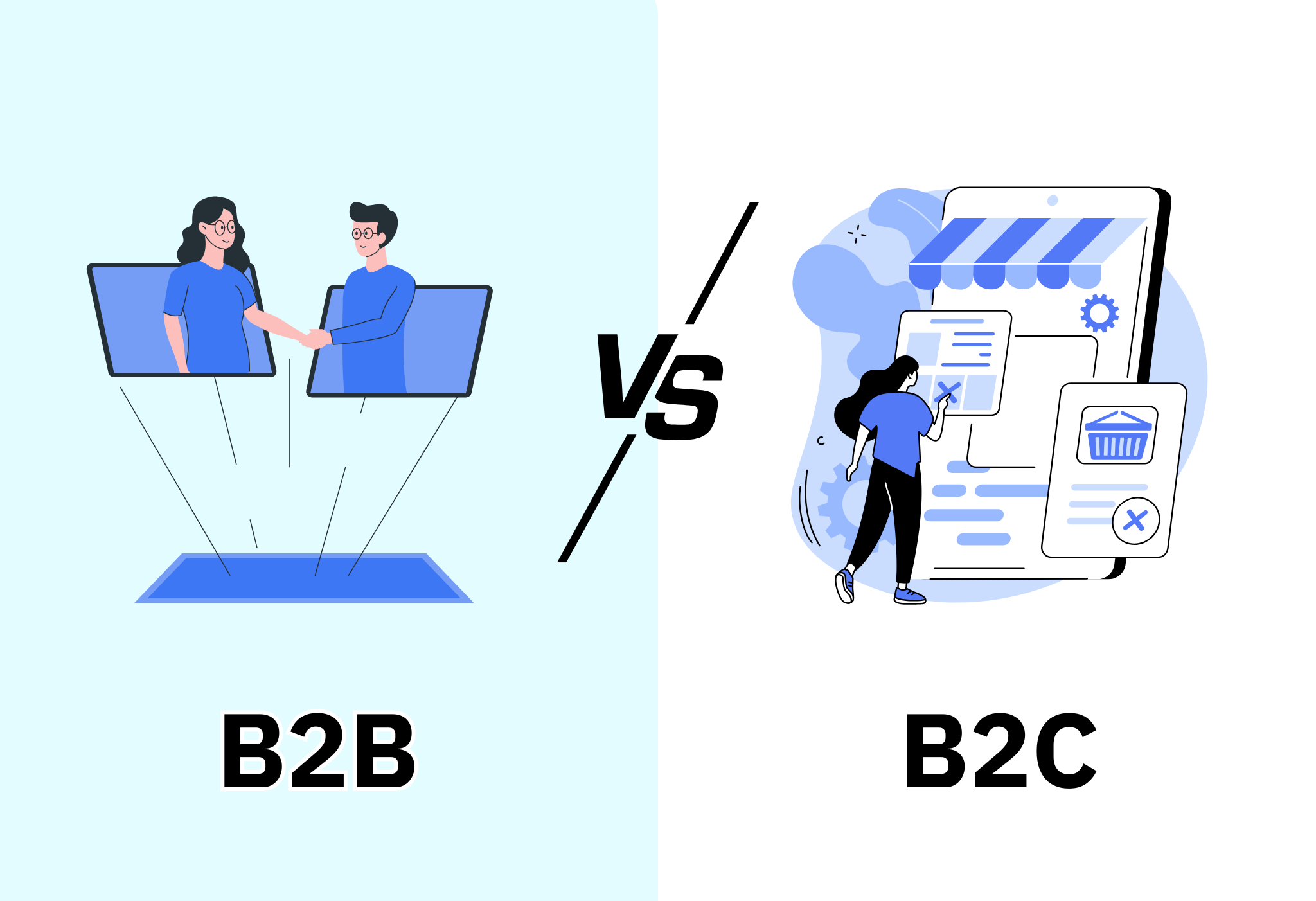 key difference between b2b and b2c ecommerce