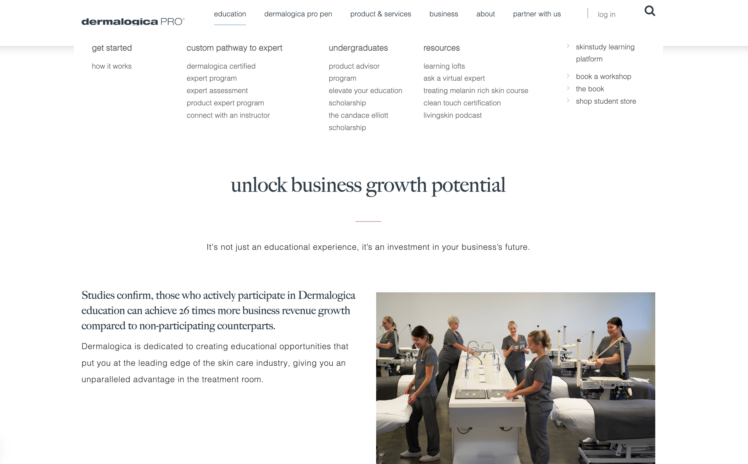 screenshot-of-dermalogica-knowledge-hub