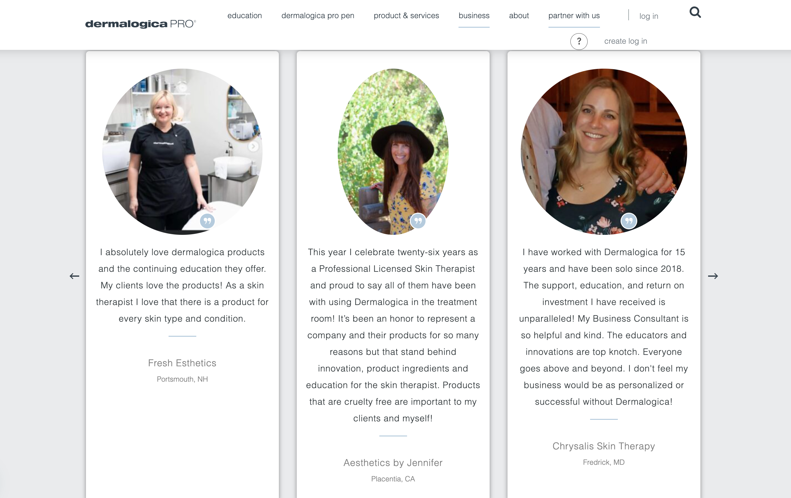 screenshot-of-dermalogica-featuring-their-client-success